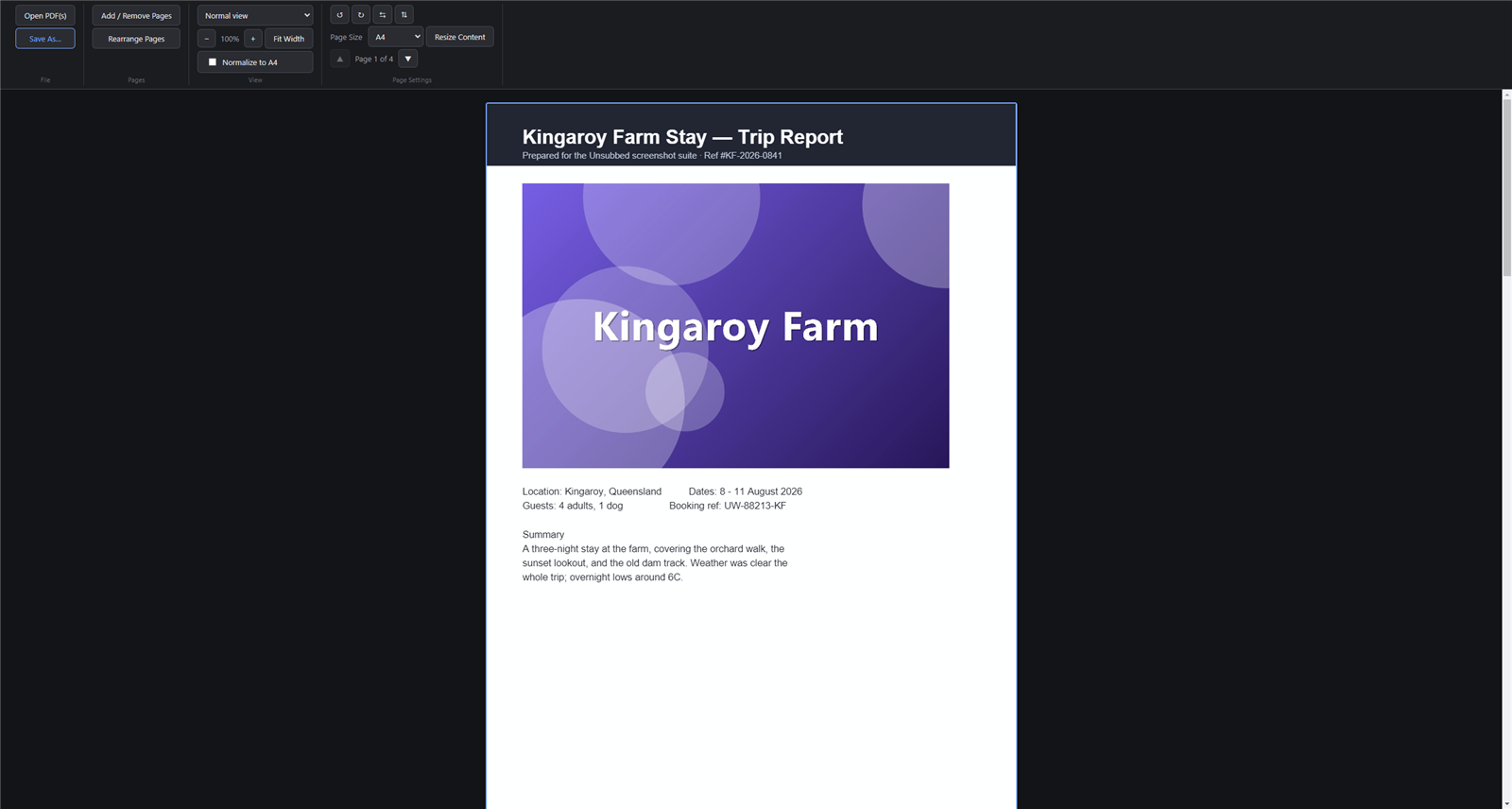 PDF Editor screenshot 1